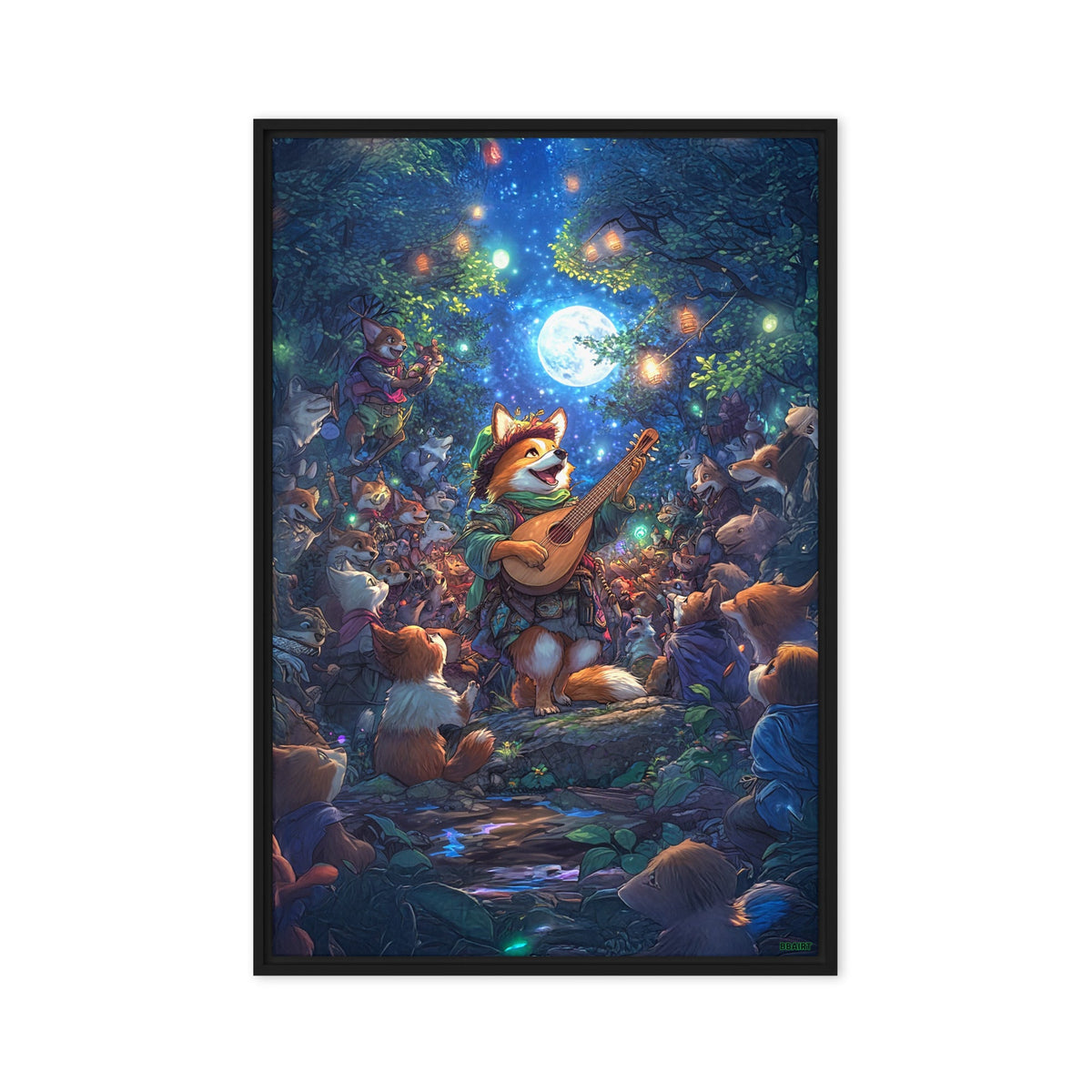 The Woodland Serenade - Framed Canvas Print - BBairt