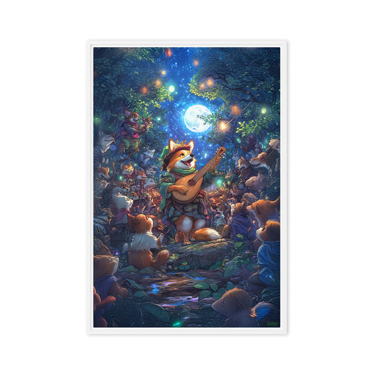 The Woodland Serenade - Framed Canvas Print - BBairt