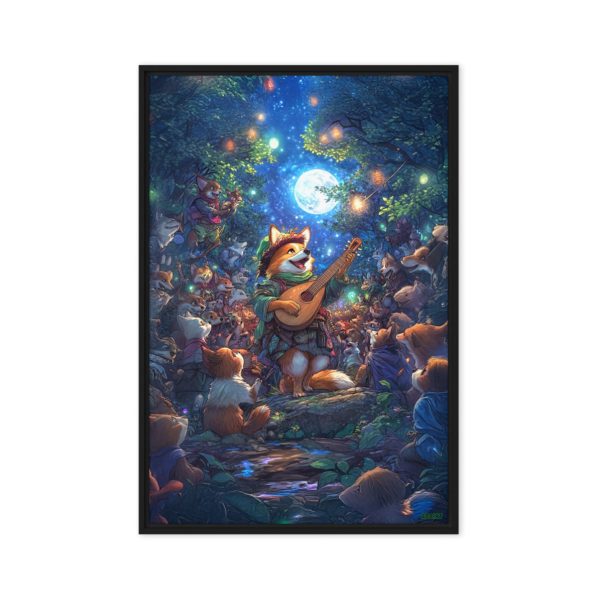 The Woodland Serenade - Framed Canvas Print - BBairt