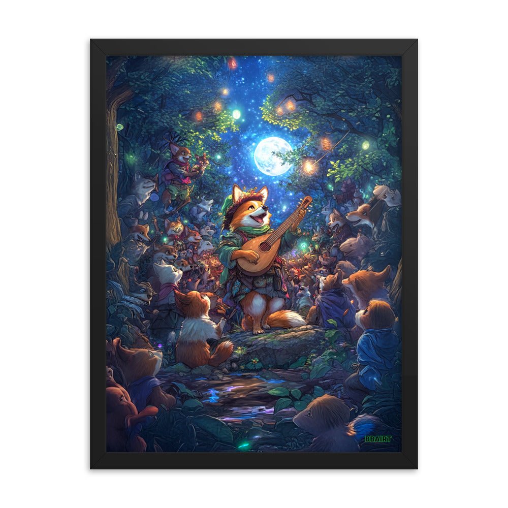 The Woodland Serenade - Framed Photo Paper Poster - BBairt