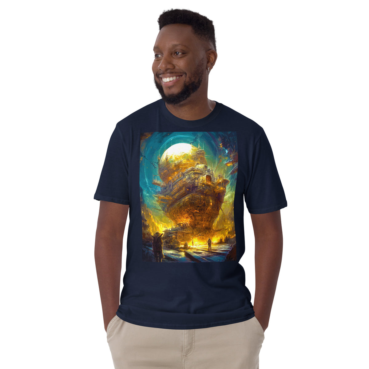 Astro-Industrial Majesty - Unisex Softstyle T-Shirt mula kay Gildan