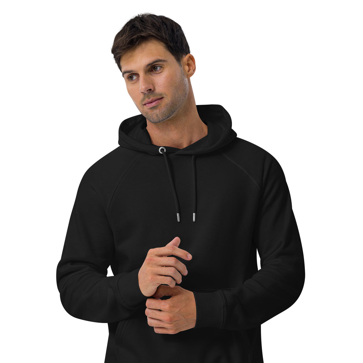 The Mask of Wisdom: Alden - Unisex Eco Raglan Hoodie