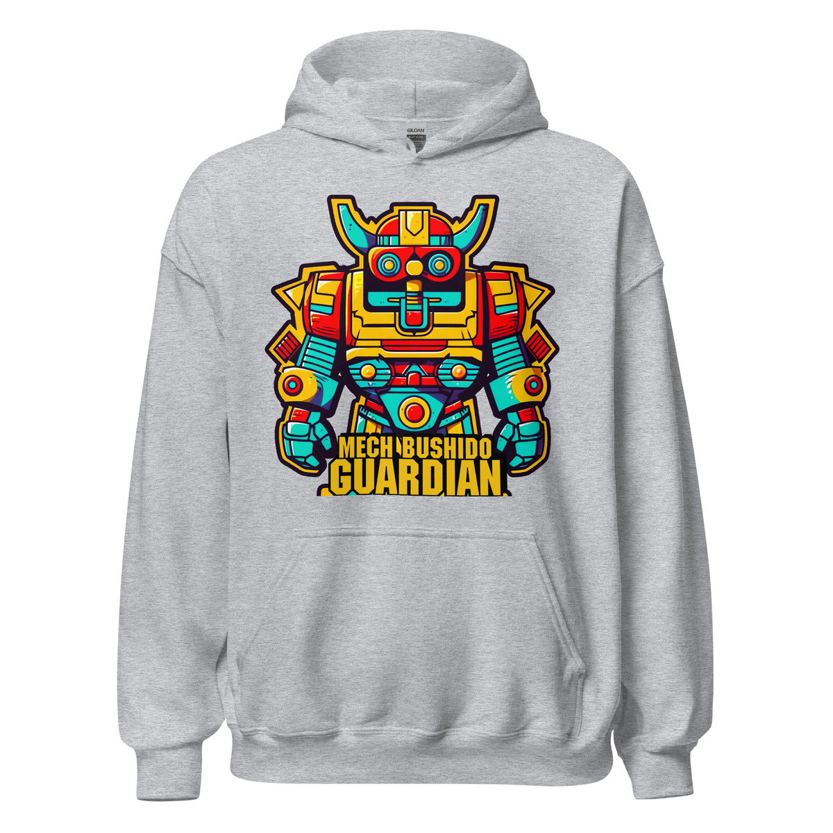 Mech Bushido Guardian - 男女通用 Gildan 18500 连帽衫