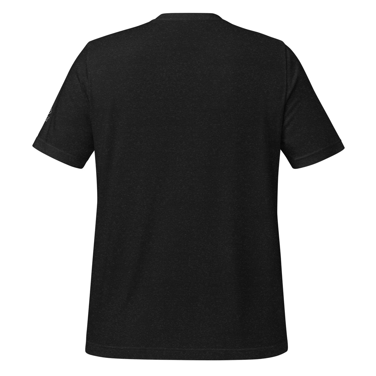 Hushwing Archives – Birds of Labor unisex staple T-shirt, black heather back view mockup