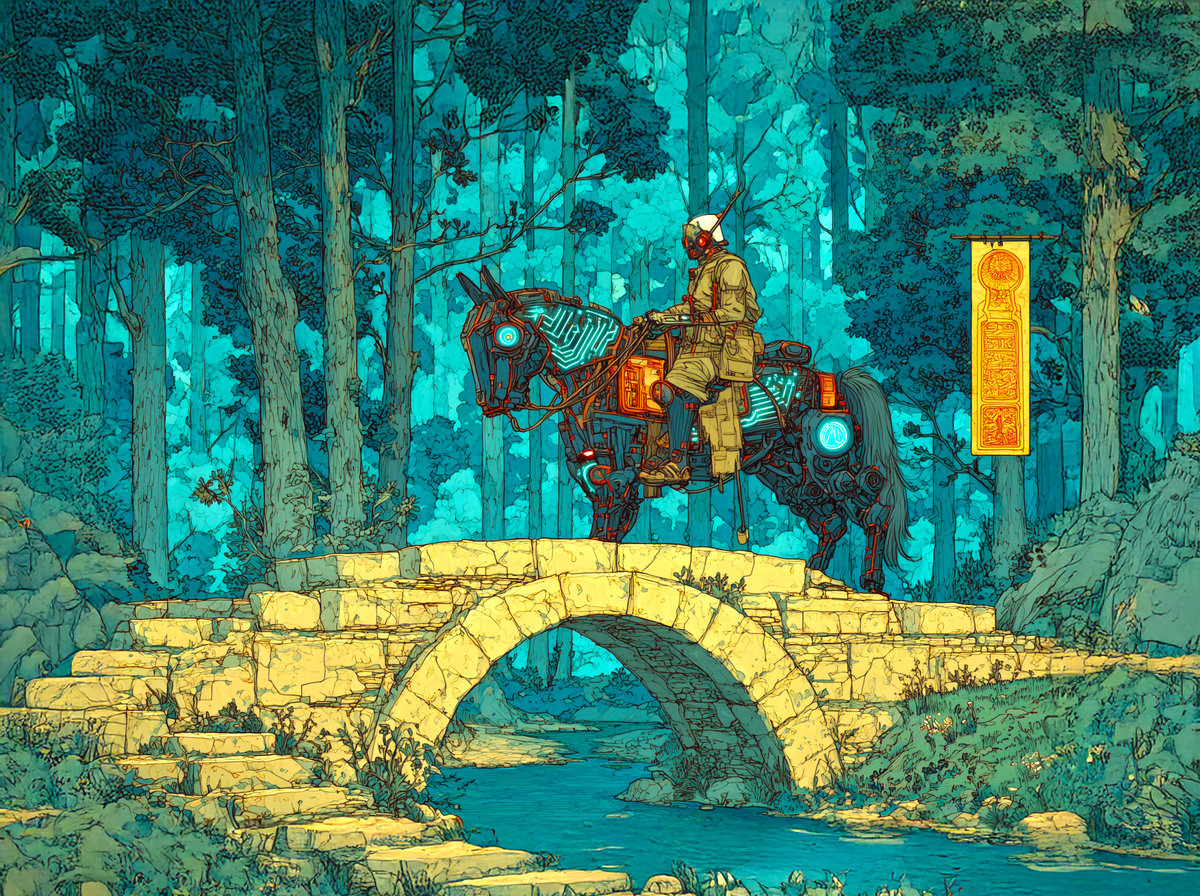 Warden of the Iron Steed Desk Mat from BBairt