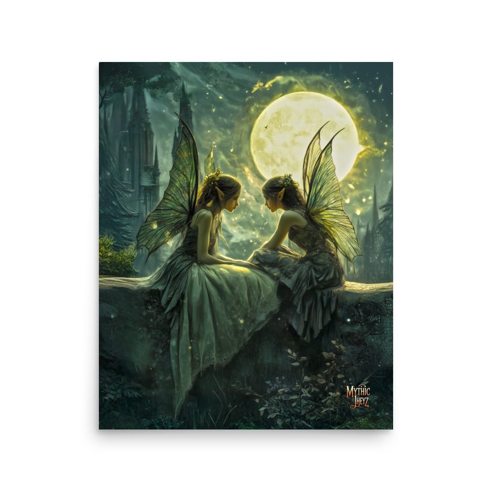 Whispering Moon Photo Paper Poster - Mythic Jheyz Collection - BBairt