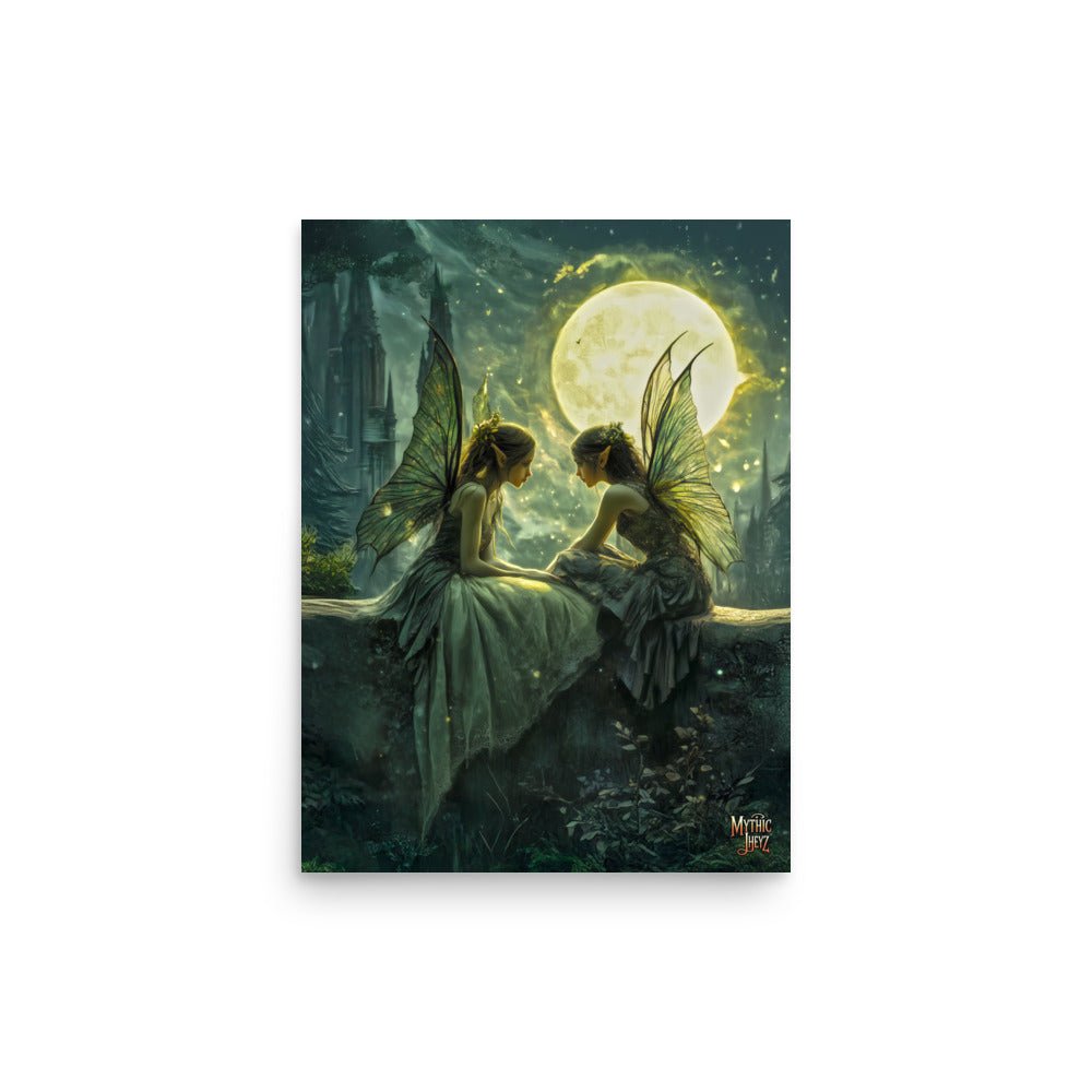 Whispering Moon Photo Paper Poster - Mythic Jheyz Collection - BBairt