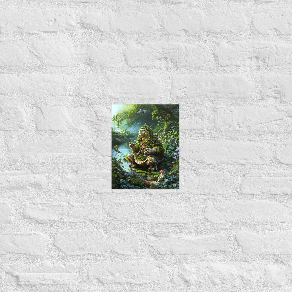Wiseheart the Druid Turtle - Matte Poster - BBairt