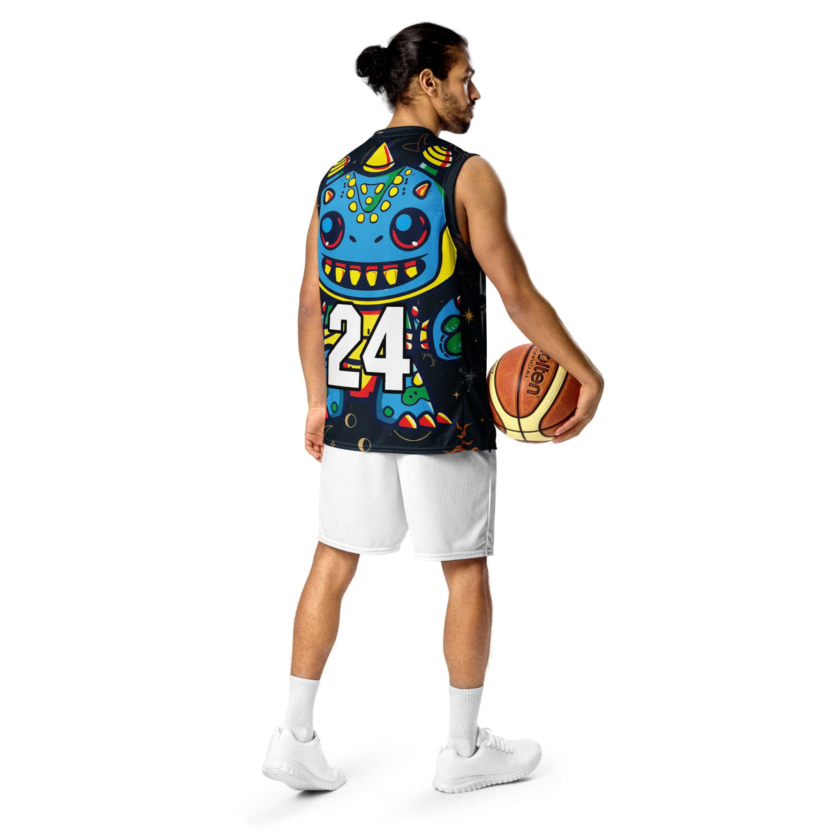 Zippy Zoid - Recycled unisex basketball jersey - Starry Odyssey Colorway - BBairt