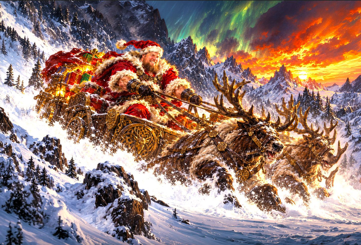Big Ed – Christmas Across the Mountains – Photo Paper Poster