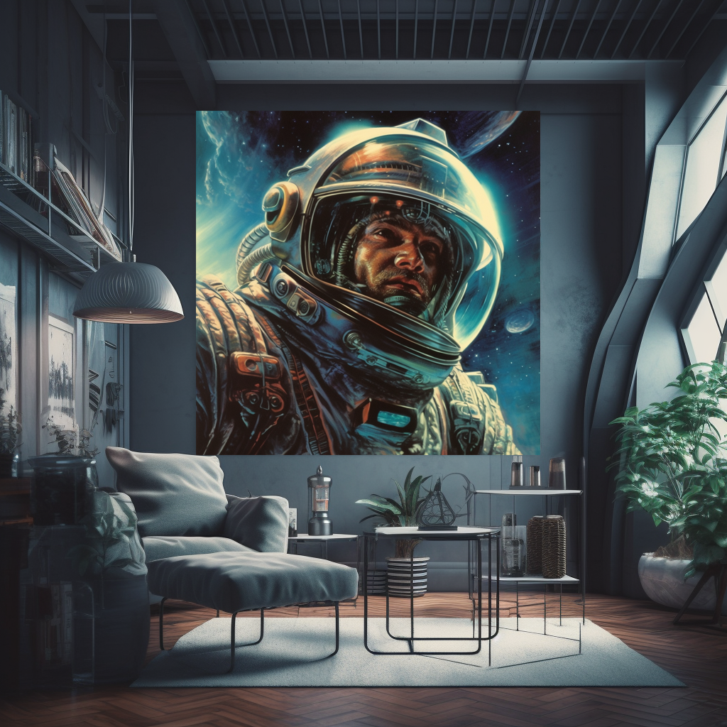 Daniel Clark, IEA Astronaut - Canvas Print
