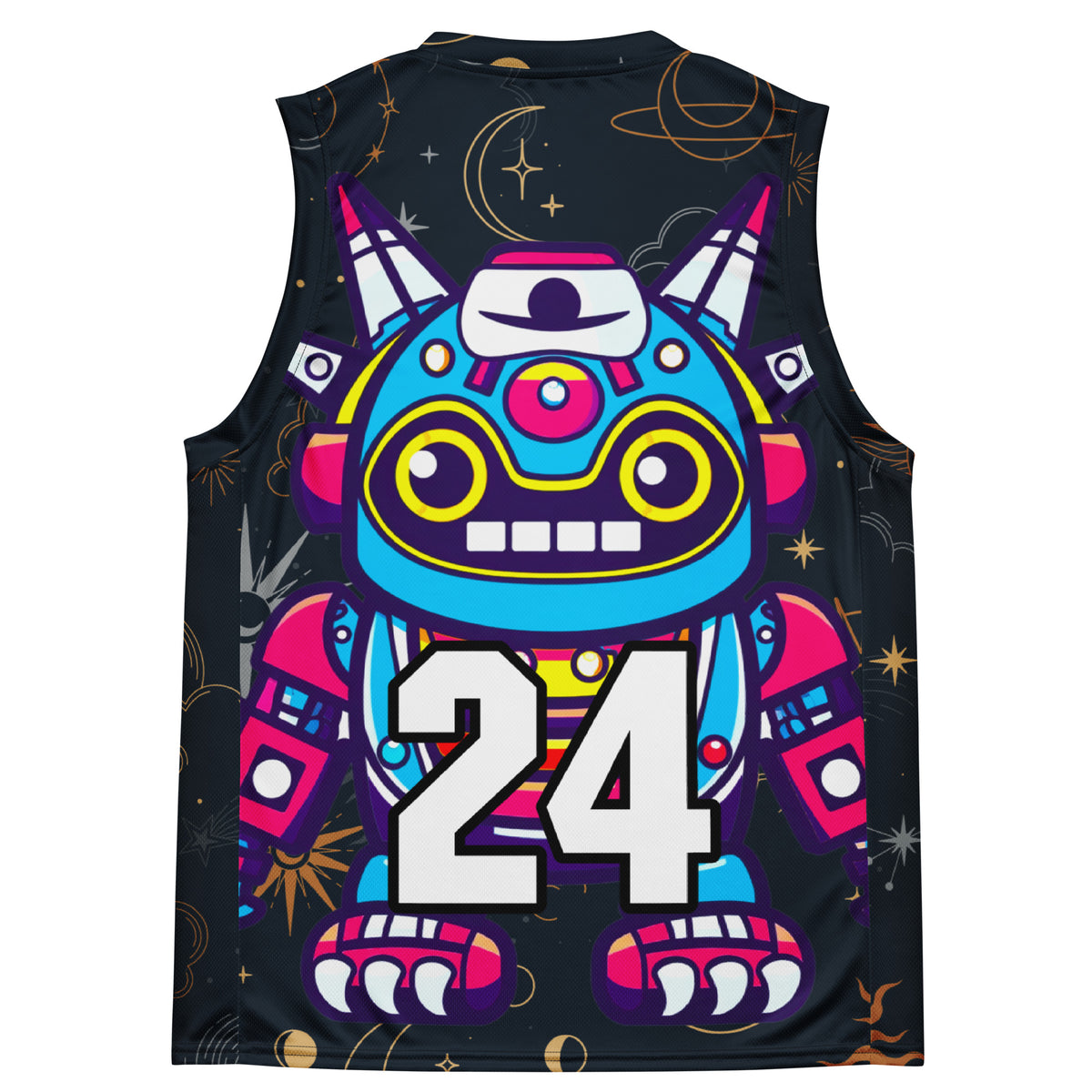 Techno Guardian - Recycled unisex basketball jersey - Starry Odyssey Colorway