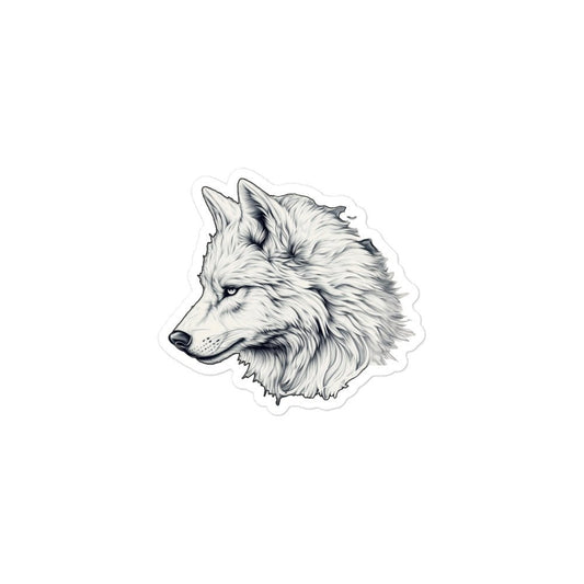 Alpha Wolf - Bubble - free stickers - BBairt