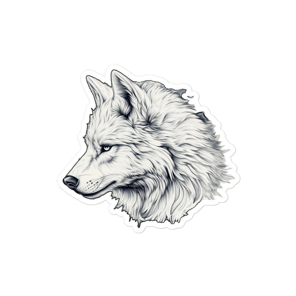 Alpha Wolf - Bubble - free stickers - BBairt