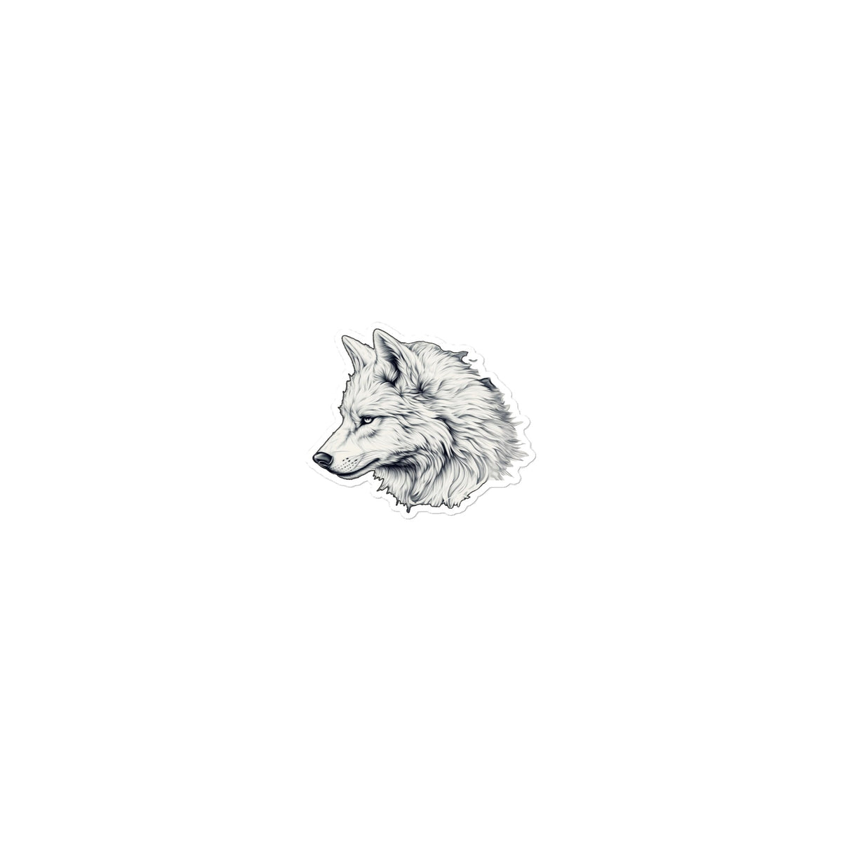 Alpha Wolf - Bubble - free stickers - BBairt