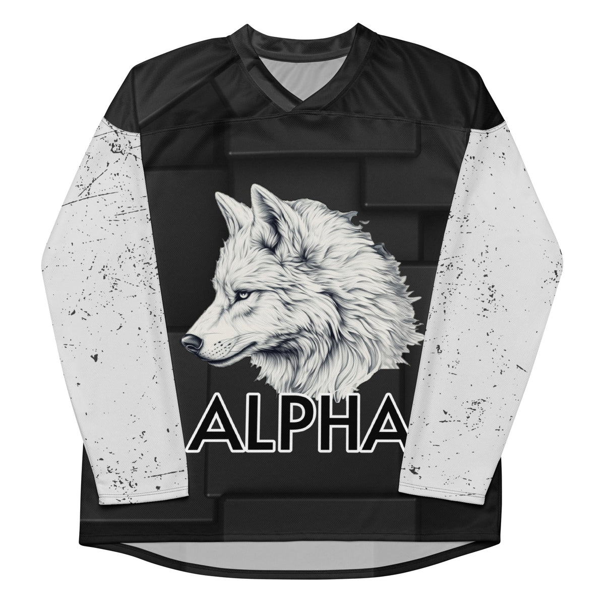 Alpha Wolf - Recycled hockey fan jersey - BBairt
