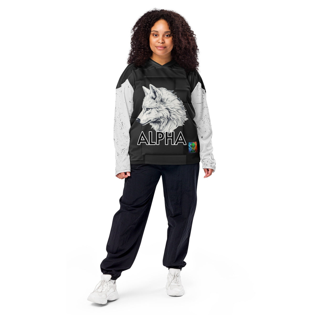Alpha Wolf - Recycled hockey fan jersey - BBairt