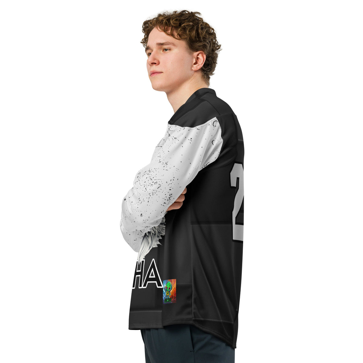 Alpha Wolf - Recycled hockey fan jersey - BBairt