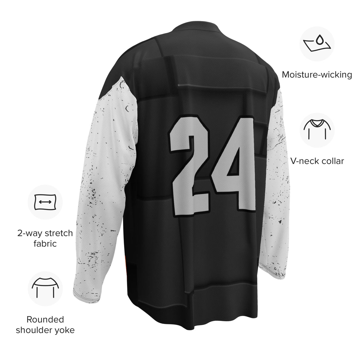Alpha Wolf - Recycled hockey fan jersey - BBairt
