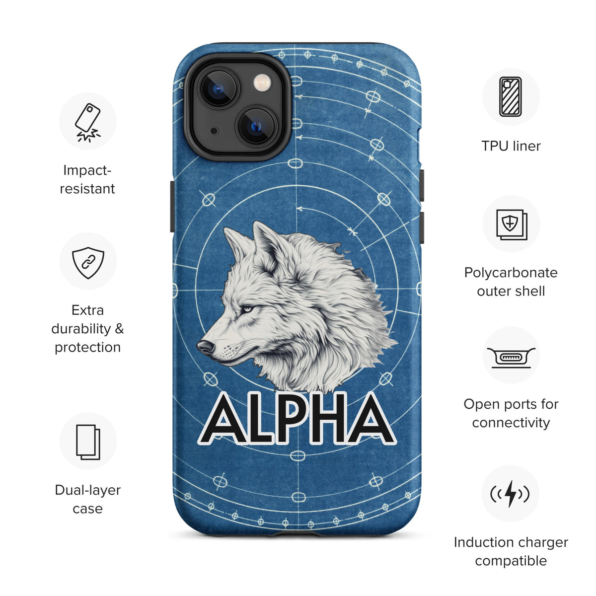 Alpha Wolf - Tough Case for iPhone® - BBairt