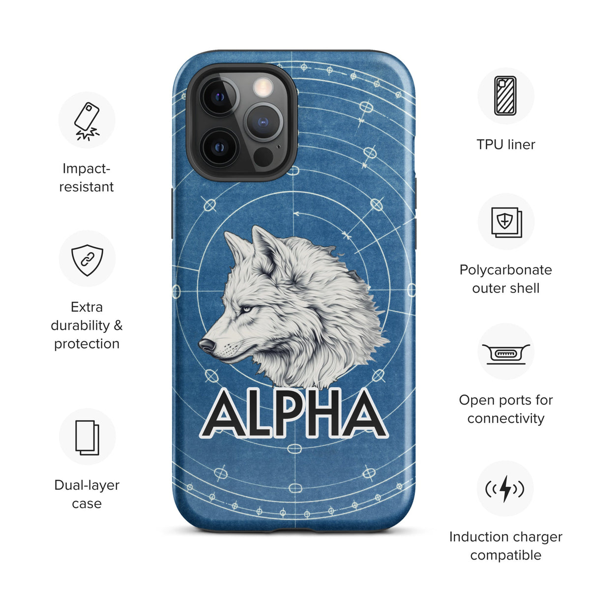 Alpha Wolf - Tough Case for iPhone® - BBairt