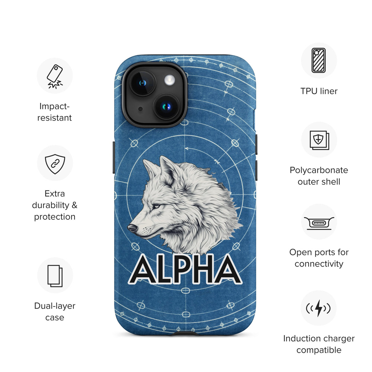 Alpha Wolf - Tough Case for iPhone® - BBairt