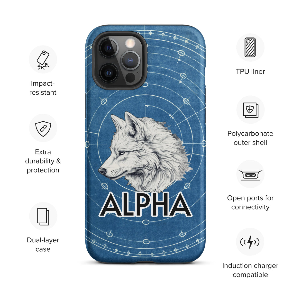 Alpha Wolf - Tough Case for iPhone® - BBairt