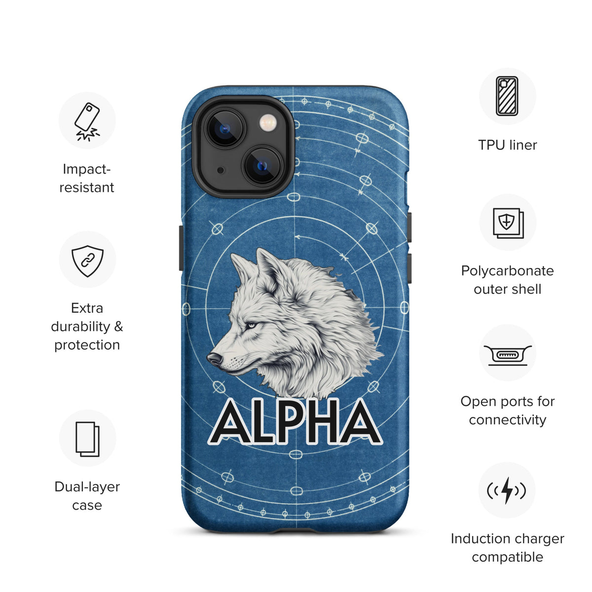 Alpha Wolf - Tough Case for iPhone® - BBairt