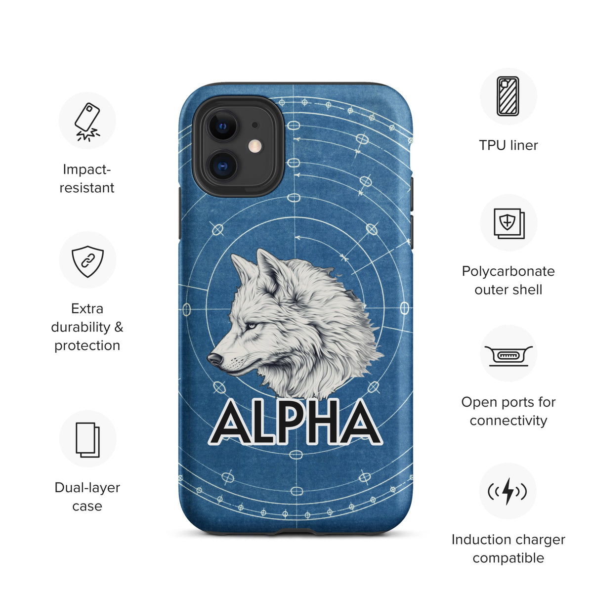 Alpha Wolf - Tough Case for iPhone® - BBairt