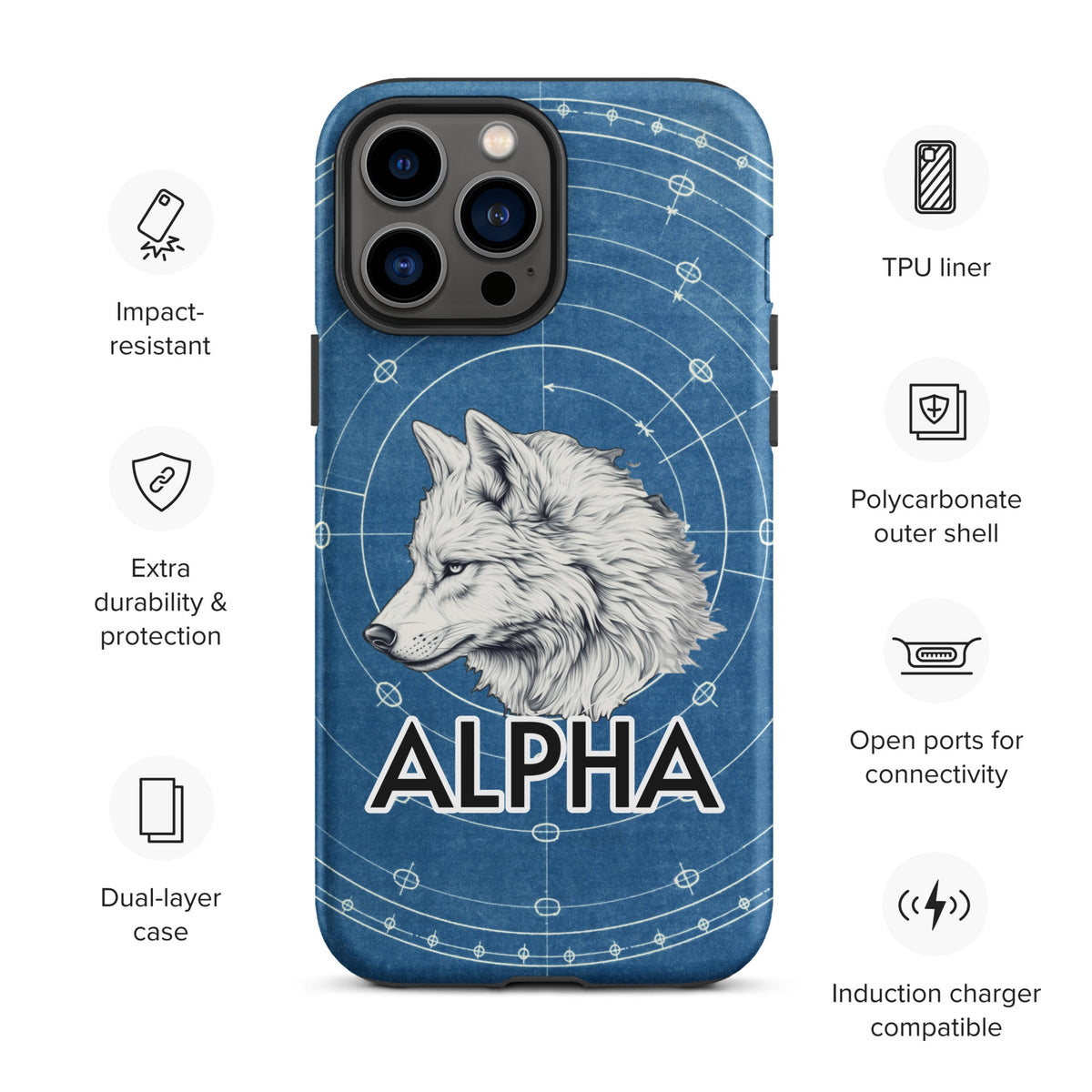 Alpha Wolf - Tough Case for iPhone® - BBairt