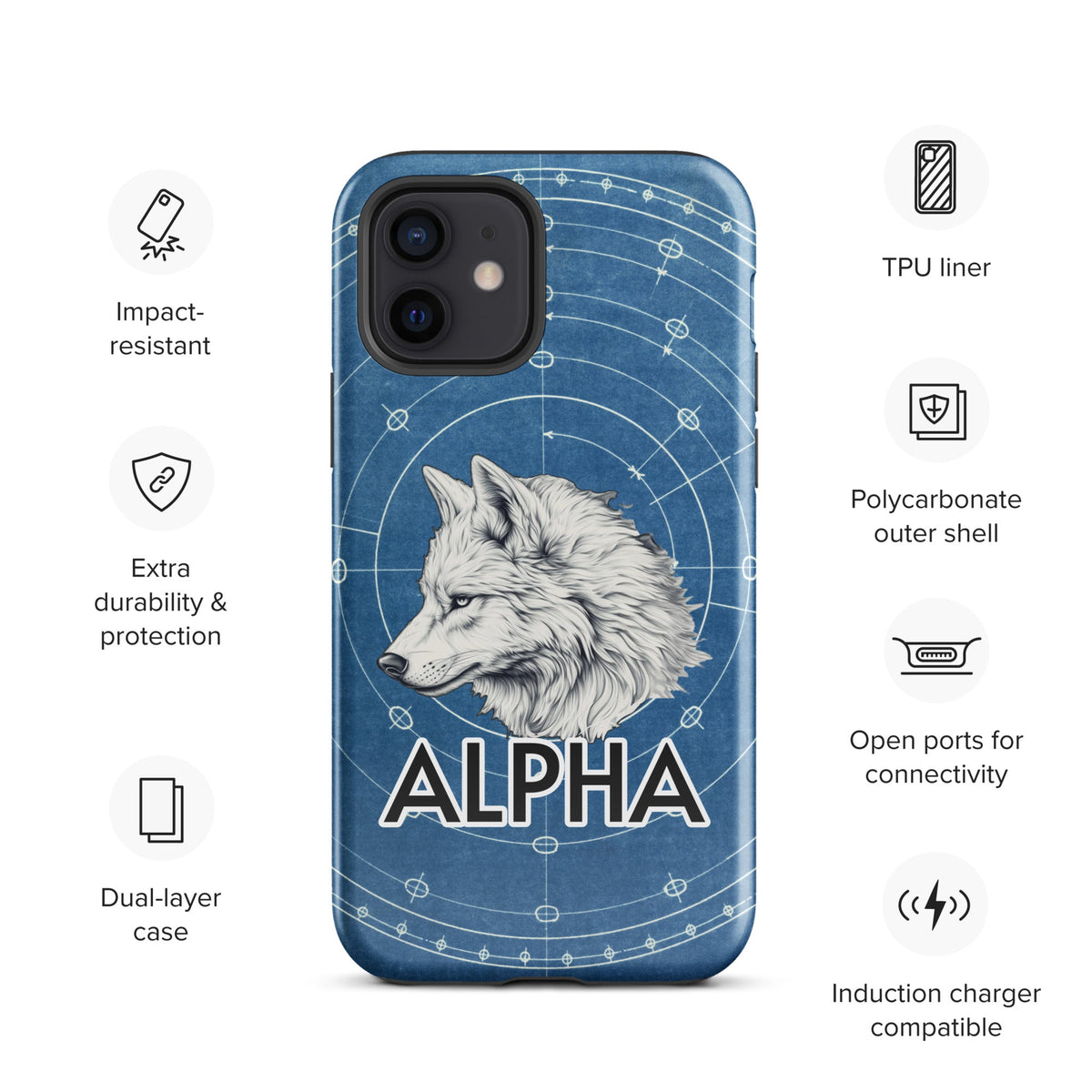 Alpha Wolf - Tough Case for iPhone® - BBairt