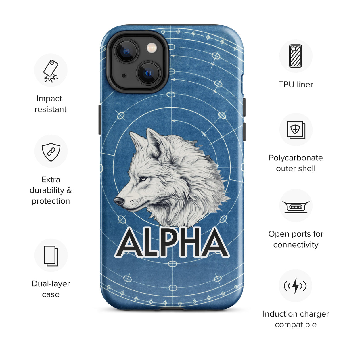 Alpha Wolf - Tough Case for iPhone® - BBairt