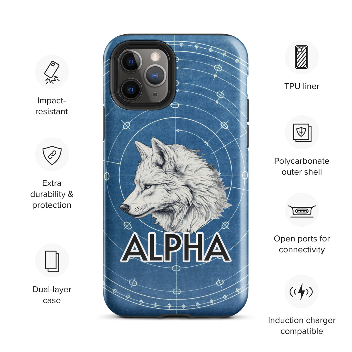 Alpha Wolf - Tough Case for iPhone® - BBairt