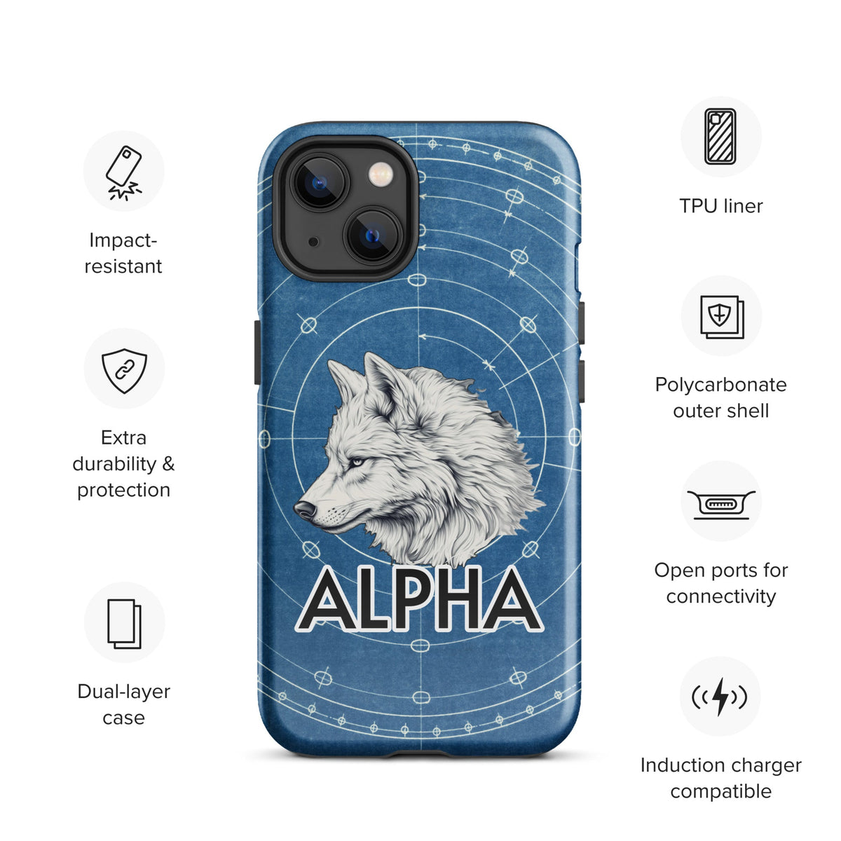 Alpha Wolf - Tough Case for iPhone® - BBairt