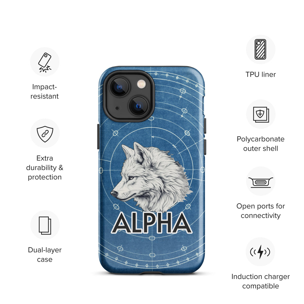 Alpha Wolf - Tough Case for iPhone® - BBairt