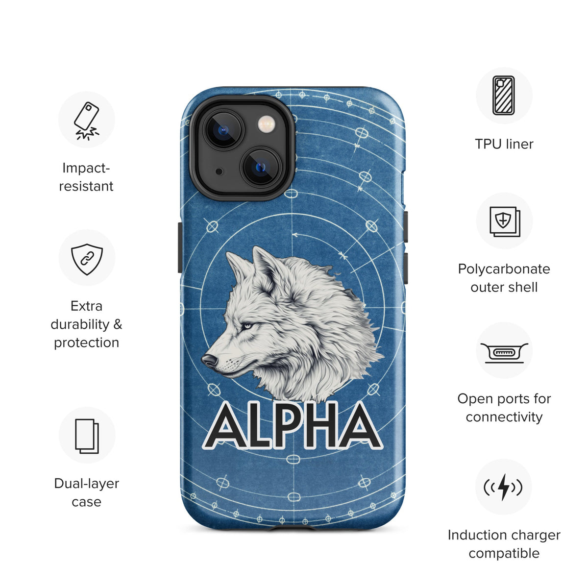 Alpha Wolf - Tough Case for iPhone® - BBairt