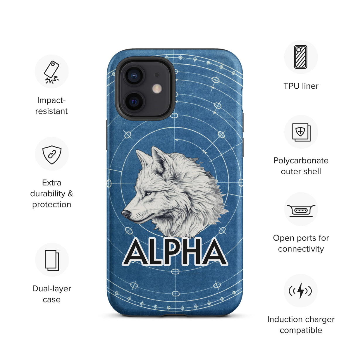Alpha Wolf - Tough Case for iPhone® - BBairt