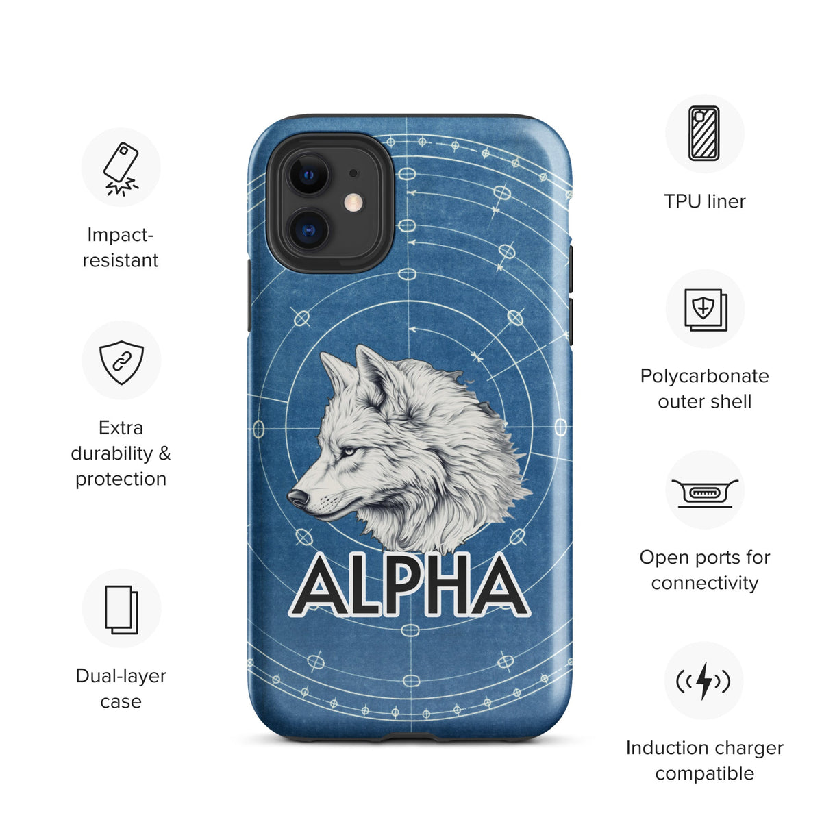 Alpha Wolf - Tough Case for iPhone® - BBairt