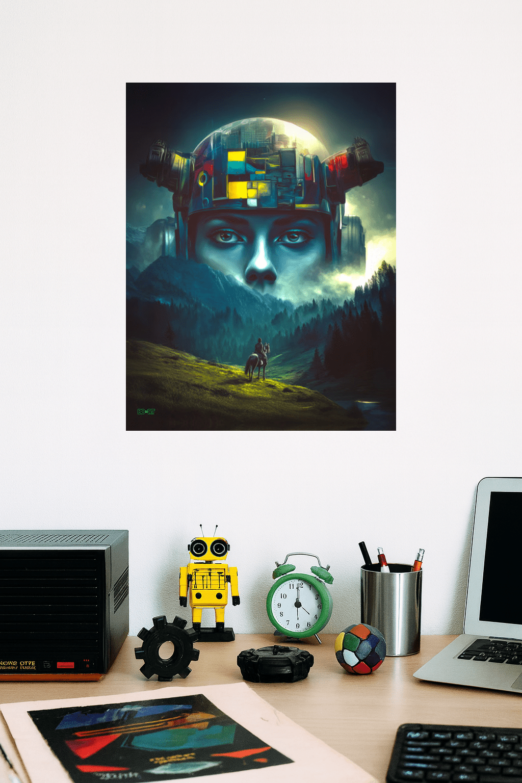 Ascension of the Neon Oracle Poster - BBairt