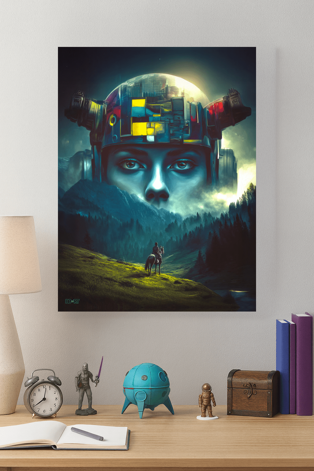 Ascension of the Neon Oracle Poster - BBairt