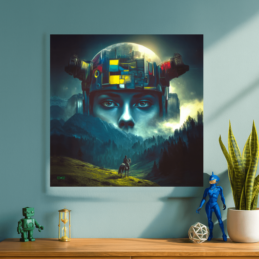 Ascension of the Neon Oracle Poster - BBairt
