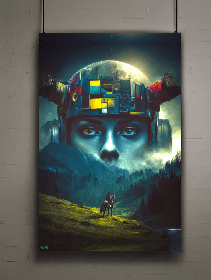 Ascension of the Neon Oracle Poster - BBairt