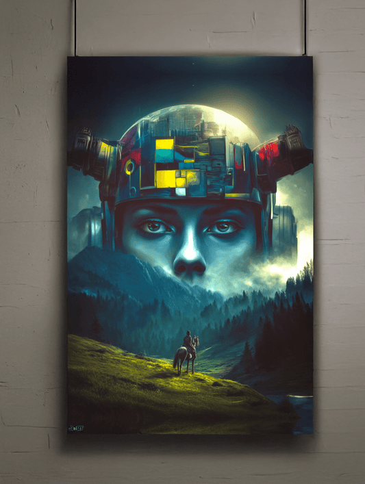 Ascension of the Neon Oracle Poster - BBairt