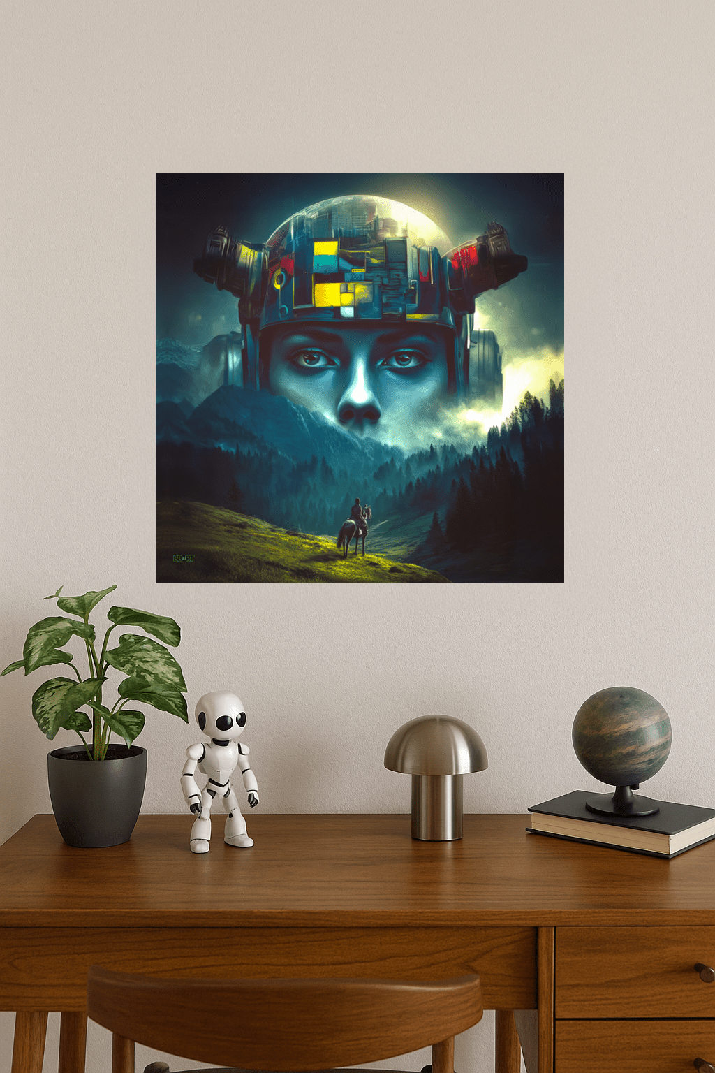 Ascension of the Neon Oracle Poster - BBairt