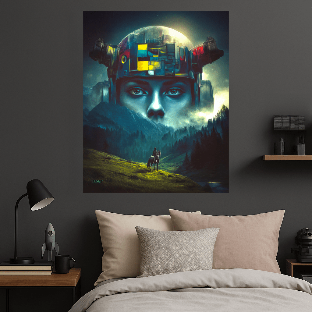 Ascension of the Neon Oracle Poster - BBairt