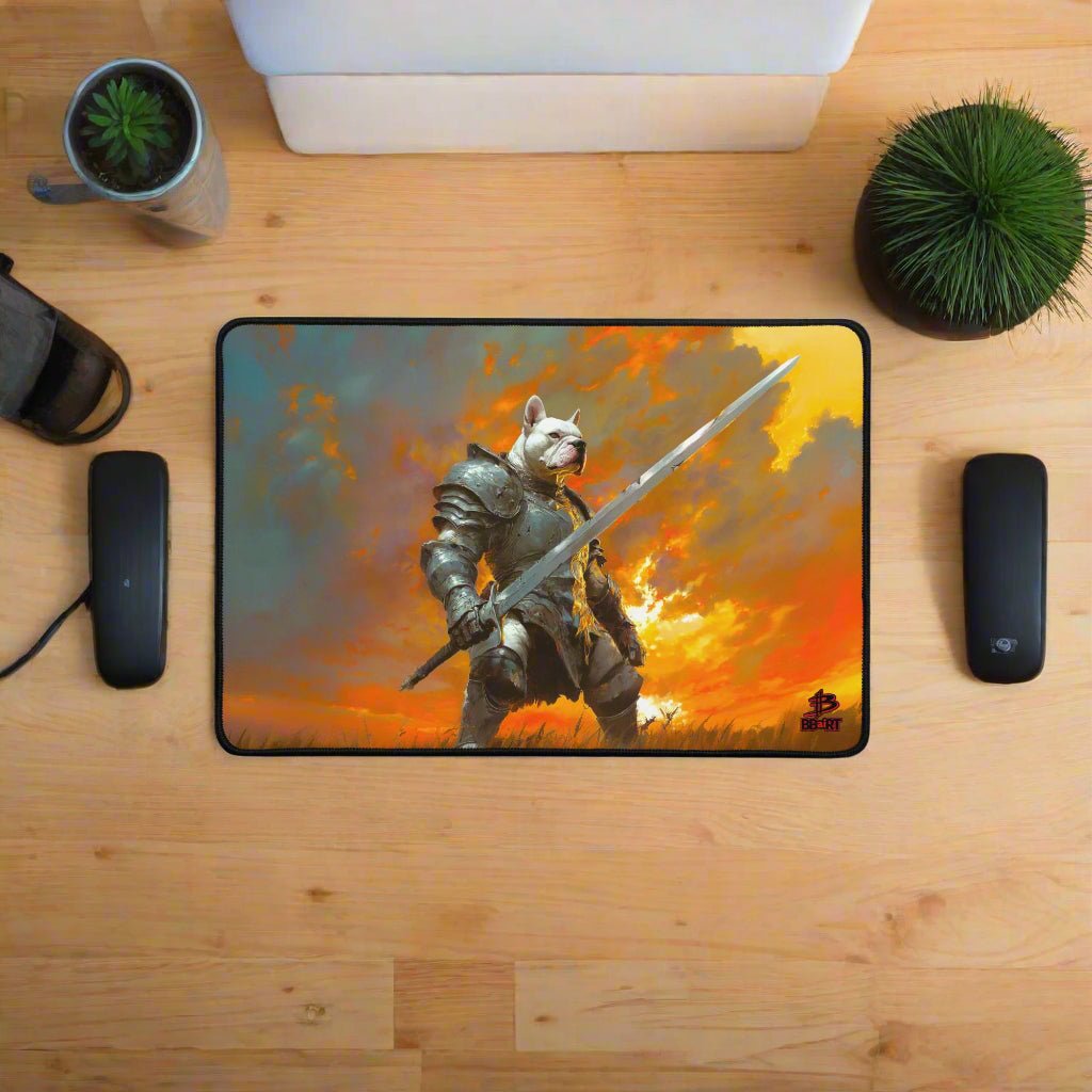 Ashenblade the Valiant Desk Mat - Paws of Legend