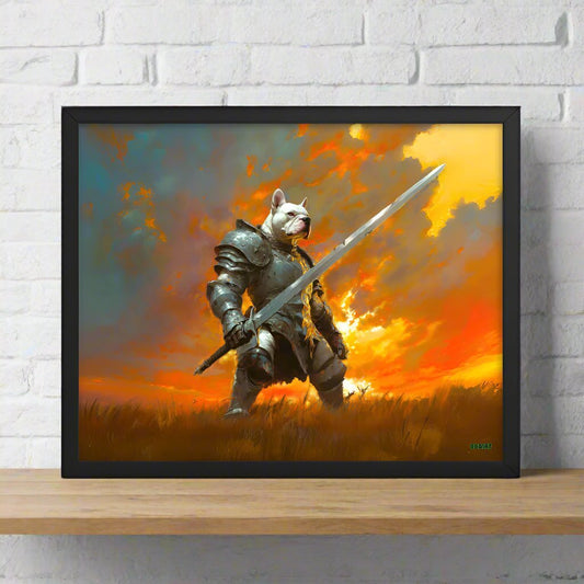 Ashenblade the Valiant – Framed Matte Poster - BBairt
