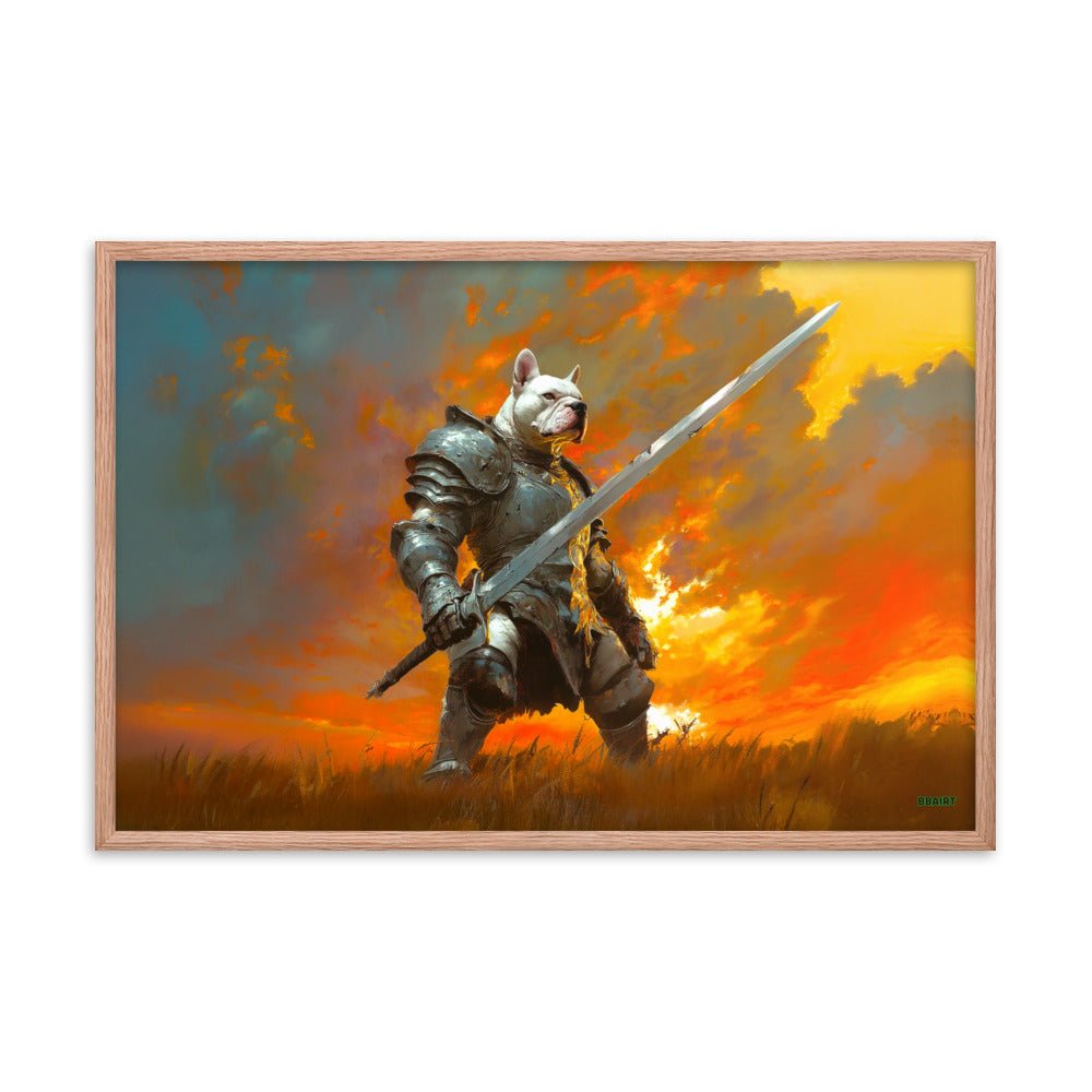 Ashenblade the Valiant – Framed Matte Poster - BBairt