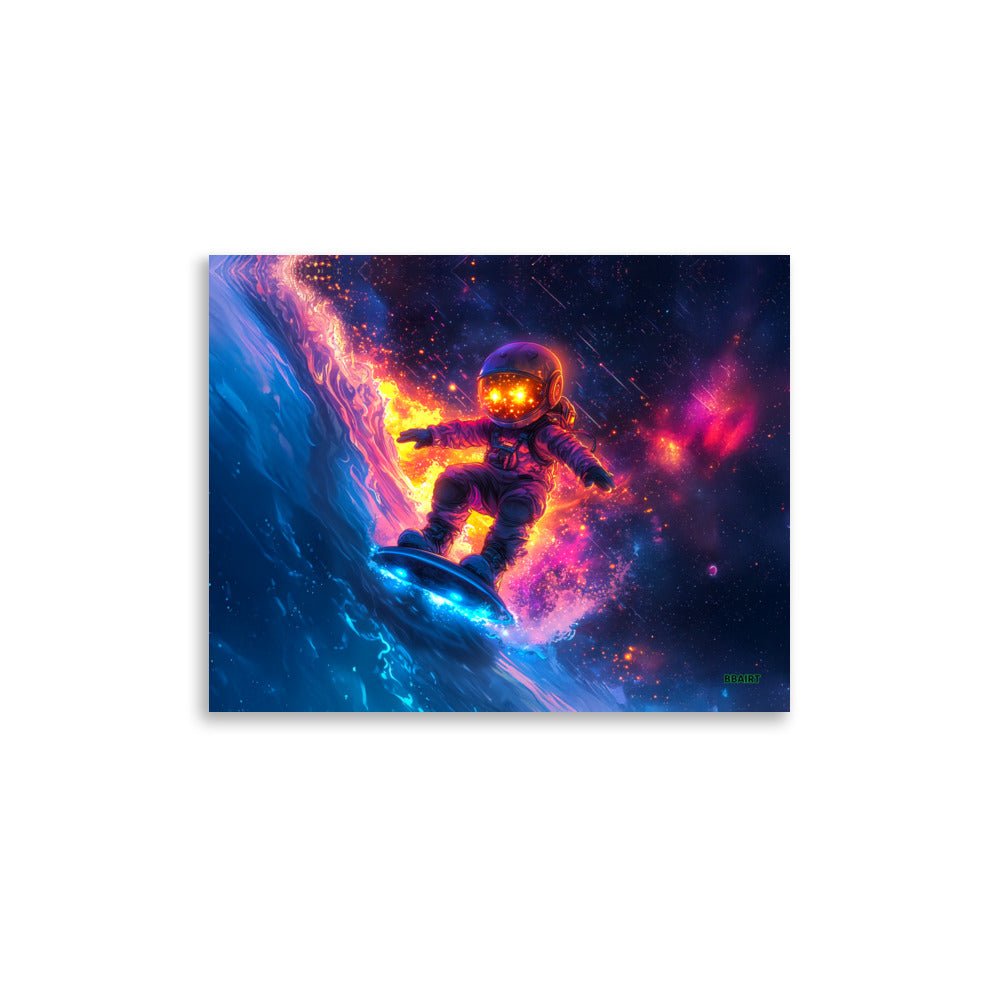 Astro Wave Rider - Photo paper poster - BBairt