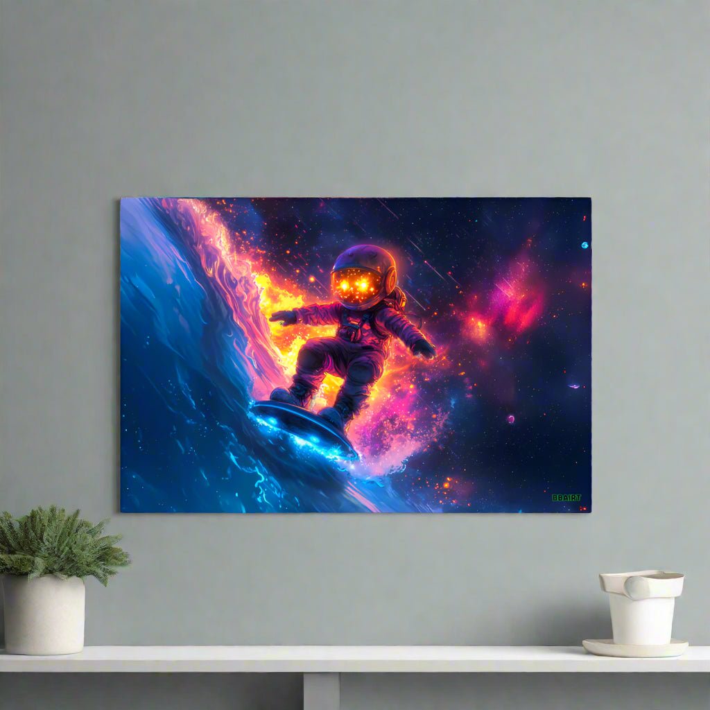 Astro Wave Rider - Photo paper poster - BBairt